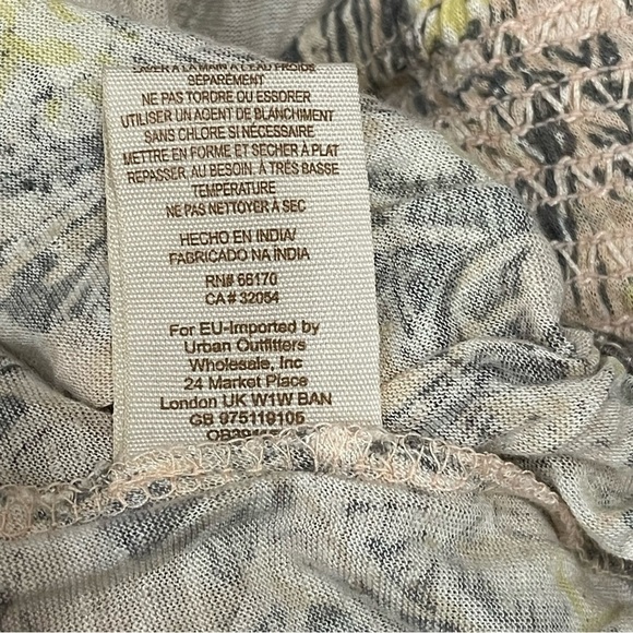 Free People Washed Sun Floral Smocked Tube Top Size XS - Picture 8 of 9